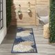 thumbnail image 1 of Alfombra Nourison Aloha 61x183 cm Interior/Exterior Azul Multicolor, 1 of 9