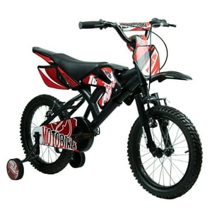 Powerbike - Bicicleta Moto Aro 16 Negra