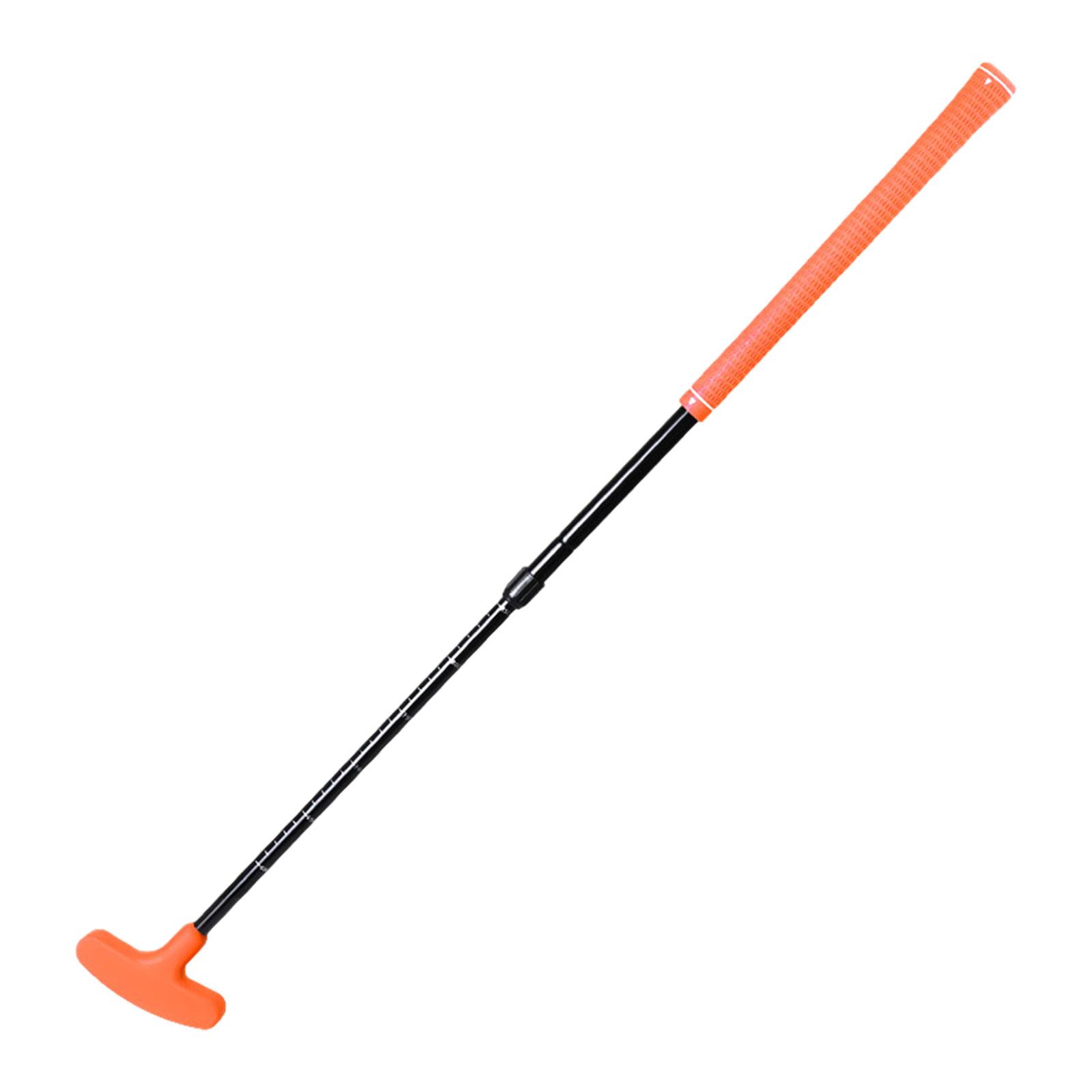 Magideal - Putter De Golf Retráctil Mini Putter De Golf Golfistas Diestros O Zurdos Para Mujeres Y Hombres Putters De Golf De Dos Vías Club De Golf Para Jardín Naranja