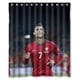 thumbnail image 1 of Cortina de ducha de Ronaldo Portugal Soccer Seven con ganchos, tamaño 66 x 72 pulgadas, 1 of 3
