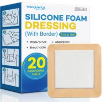 Apósito De Espuma De Silicona Tenkaiwick 10 X 10 Cm, 20 Unidades