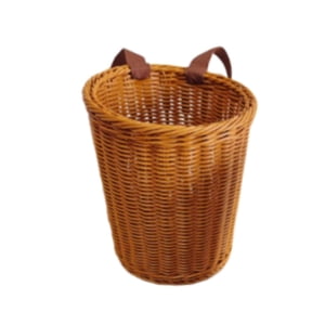 Bothyi - Mochila Rústica Tipo Cesta Para Granja, Camping, Pesca, Tejida A Mano, Gran Capacidad, Resistente Y Redonda.