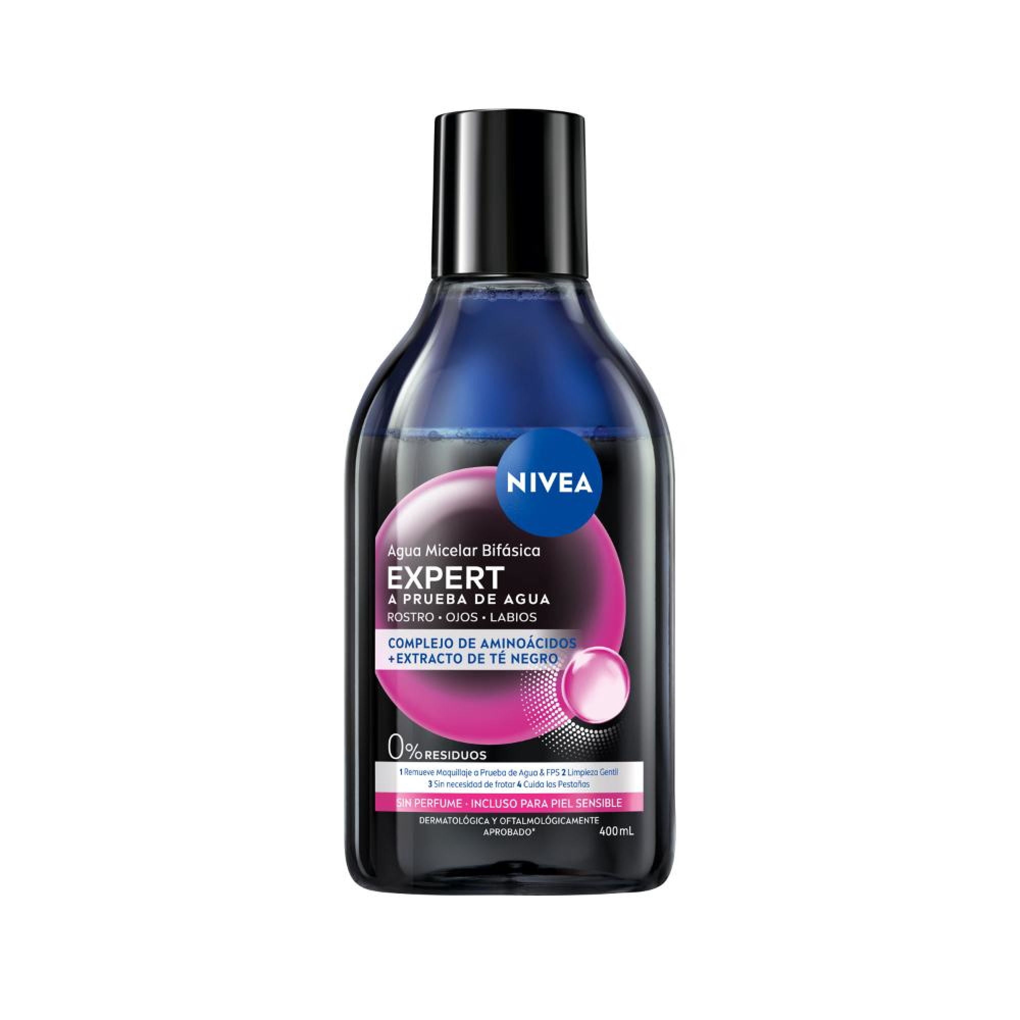 Agua Micelar Nivea Bifasica Expert Maquillaje Waterproof