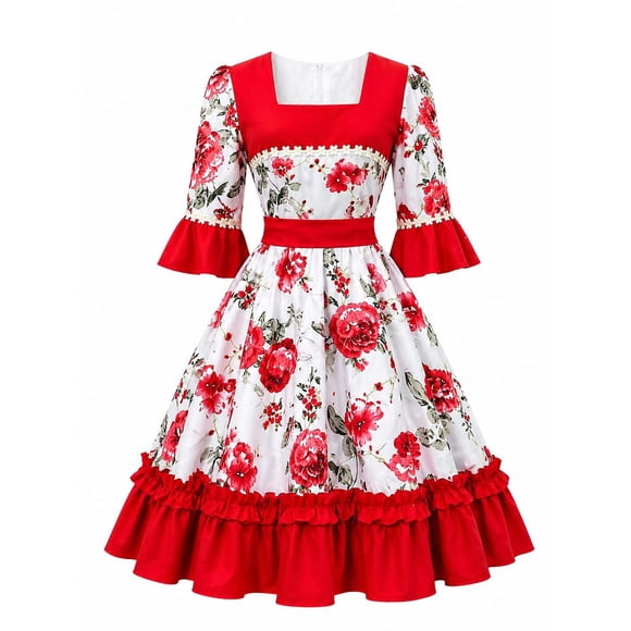 Vestido Huasa China Niña / Mujer Talla 14