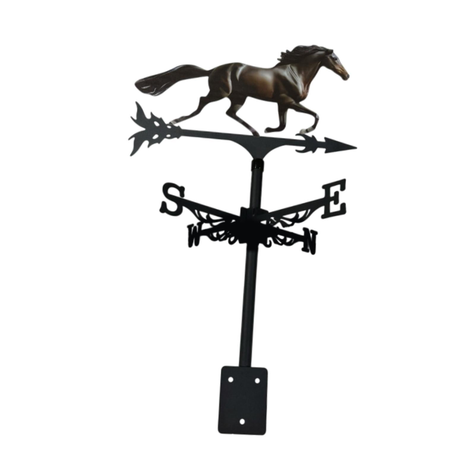 Ioensy - Veleta De Metal Con Forma De Caballo, Estilo Vintage, Para Montar En El Techo, Para Jardín, Patio Y Terraza
