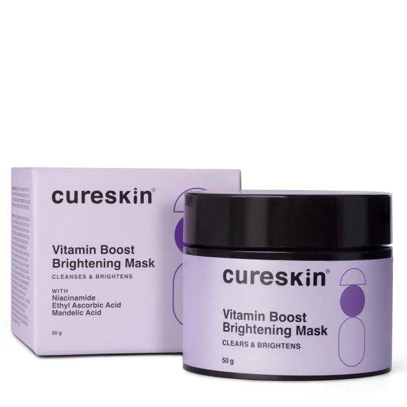 Mascarilla facial Cureskin Vitamin Boost 50 g para eliminar el bronceado