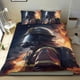 thumbnail image 1 of Bomberos Conjunto de sábanas temático, trío de piezas, cómodo y amigable con la piel, diseño único, regalo de decoración para el hogar para familiares, amigos y fans, 90 cm * 190 cm, 1 of 6