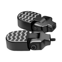 Magideal - 2 Piezas De Accesorios Para Pedales Traseros, Asientos Traseros Plegables De Aleación De Aluminio, Soportes Para Pies, Reposapiés Para Bicicleta,