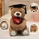 thumbnail image 4 of Oso de Peluche de Graduación con Sombrero y Flores, Lindo Oso Doctor de Peluche Regalo de Graduación, 4 of 6
