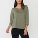 thumbnail image 3 of Polera Mujer Manga 3/4 Macramé Verde Corona, 3 of 5