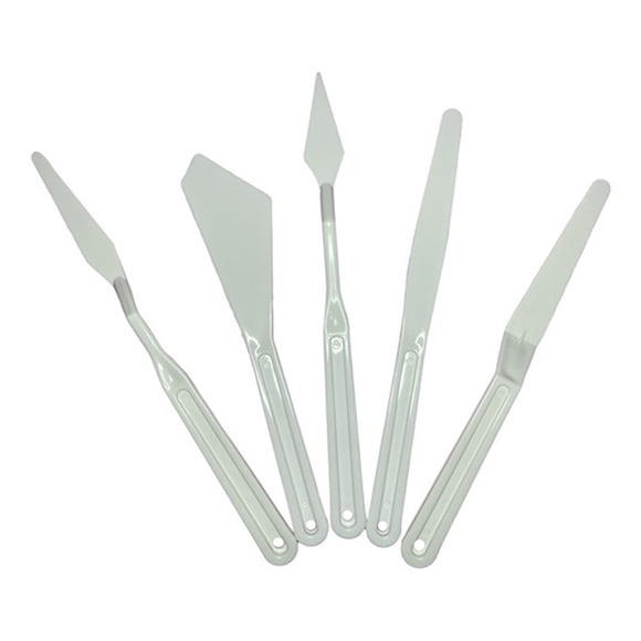 Espátula Plástica 5 Piezas Para Pintura