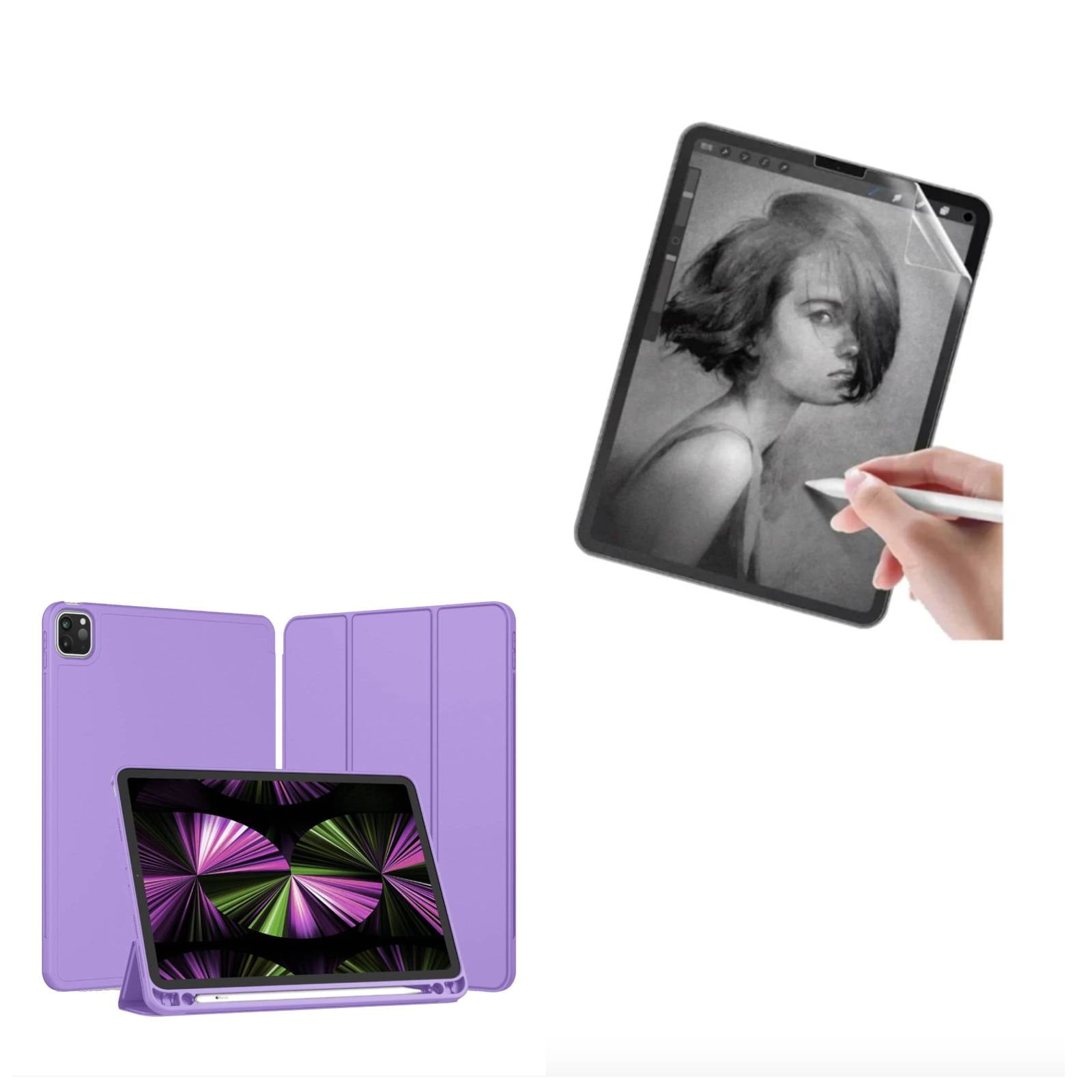 Joigo - Funda Con Lamina Sensación De Papel Para Ipad 12.9 Lila