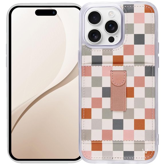 Funda de teléfono WALLI CASES para iPhone 16 Pro con tarjetero y correa