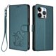 thumbnail image 1 of Funda Volteable tipo Billetera con Correa para iPhone 16 Pro, Verde Oscuro, 1 of 6