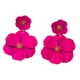thumbnail image 1 of Pendientes colgantes de flores, pendientes de pétalos florales, pendientes colgantes para vacaciones, mujeres, niñas, joyería del día de San Valentín, Rosa roja, 1 of 5