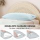 thumbnail image 2 of PiccoCasa 2 Piezas Fundas de Almohada Corporal Microfibra Sobre Funda de Almohada Larga, Estándar Gris Claro, 2 of 7