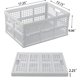 thumbnail image 2 of Cajas de almacenamiento Sosody, de plástico, grandes, plegables, de 34 litros, 4 unidades, color blanco, 2 of 7
