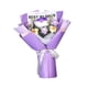 thumbnail image 5 of Ramo De Flores De Ganchillo, Ramo De Punto Hecho A Mano Para Boda, Acción De Gracias, Mamá, Rosa Morada, 5 of 5