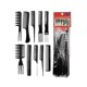 thumbnail image 1 of Set de 10 Peines de Peinado para Peluquería Profesional, 1 of 3