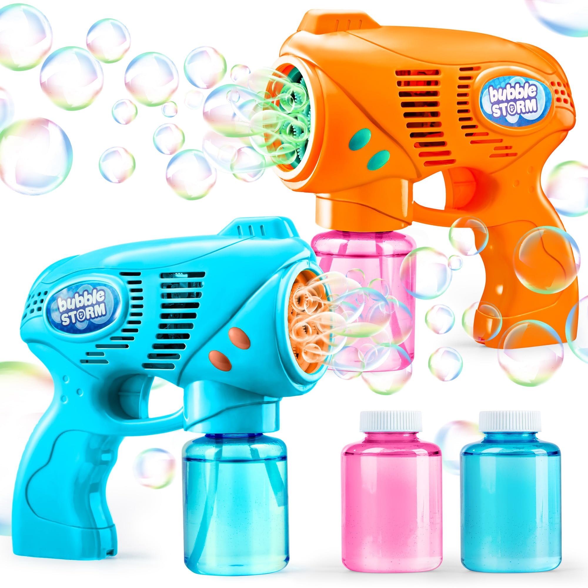 Bubble Gun Joyin 2 Pistolas De Burbujas Con Recarga De 2 Burbujas, 300 Ml En Total