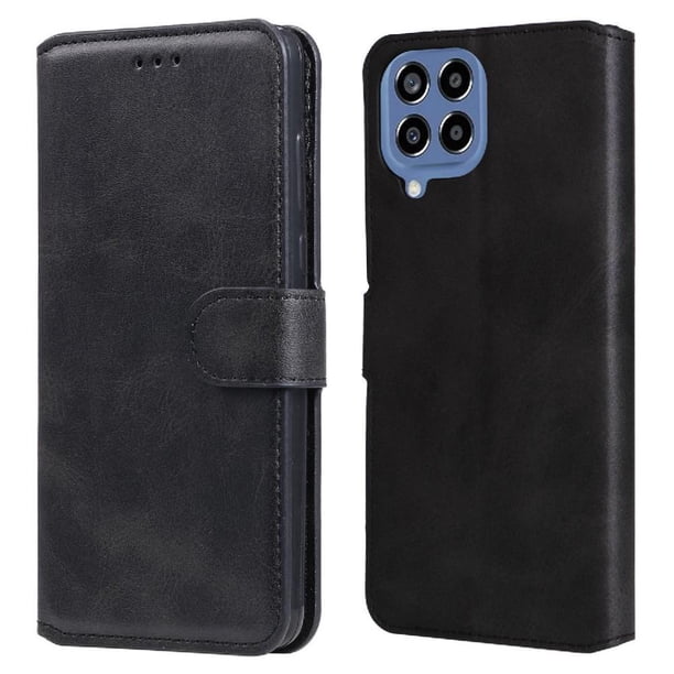 Funda Billetera para Samsung Galaxy M33 5G con Porta Tarjetas y Soporte Ajustable Negro