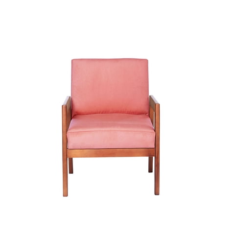 Latam Home - Sitial Frankfurt Tela Velvet Palo Rosa