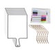 thumbnail image 2 of Tablero De Respuestas De Borrado En Seco, Multifuncional, Portátil, Para El Hogar, Aula, Color Blanco, 24,7x14,8cm, 6x, 2 of 5