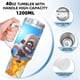 thumbnail image 5 of Zoo Battle Arena Vaso aislado de acero inoxidable con asa, diseño temático, regalo para familia, amigos y fans; incluye pajita y encaja en el portavasos estándar, 40 oz, 5 of 6