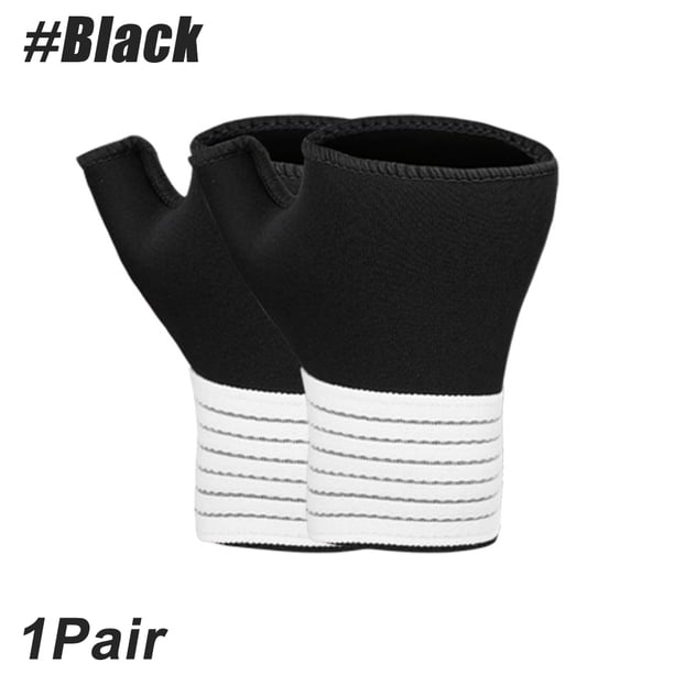 2PC Elastic Wrist Support with Strap Wrist Compression Wrap Adjustable Wrist Strap Relieves Pain Tendonitis Personal Health Care