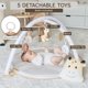 thumbnail image 3 of Play Mat & Play Gym Aila+Aiden 6 en 1 XL para bebé (arena), 3 of 5