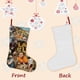 thumbnail image 3 of La Tierra Perdida Tema: Calcetines de Navidad, fino lino blanco para colgar en escaleras y chimenea, decoración navideña para el hogar, regalo de Navidad.54cm×38cm, 3 of 5