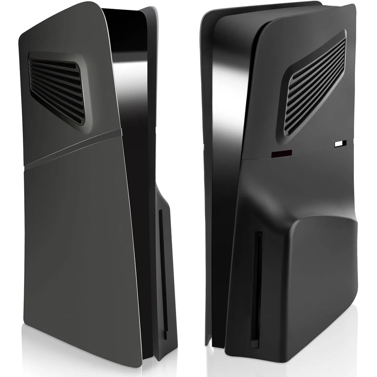 Genérico - Placas De Cubierta Para La Consola Ps5 Slim Disc Edition - Rejillas De Ventilación De Refrigeración A Prueba De Golpes De Reemplazo De Protección Personalizada De La Cáscara De La Piel-negro