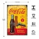 thumbnail image 1 of 1PC Retro Thick Metal Tin Sign - Custom Drink Cola In Bottles Print Iron Poster Signs Plaque Wall Decoration Bar Club Cinema Cafe Home Kitchen Livingroom Pool Art Deco 12x8 Inch, 1 of 5