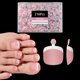 thumbnail image 1 of Uñas postizas para pies OPkssnails 216 piezas forma cuadrada corta rosa, 1 of 6