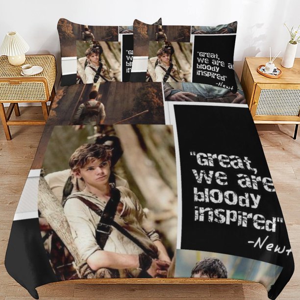 Maze runner Classic Zip System Wrinkle Free Comfort Soft Structure Thread Detail Duvet Cover Sets Must
