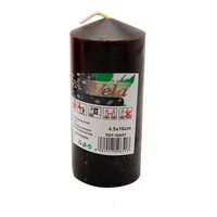 Genérico - Vela Cilíndrica Negra Con Aroma De Mora 4,5X10Cm