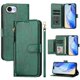 thumbnail image 1 of Funda Billetera Cremallera para iPhone 16e con Porta Tarjetas, Soporte y Correa Verde, 1 of 5