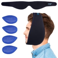 Envoltura De Hielo Para La Cabeza Newgo, Cirugía De Muelas Del Juicio, Con Paquete De 4 Paquetes De Gel