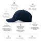 thumbnail image 2 of Gorra melin A-Game Icon Hydro Azul Marino de alto rendimiento con cierre snapback, 2 of 9