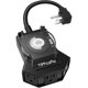 thumbnail image 1 of TiFFCOFiO Outdoor Timer Outlet Waterproof, temporizador mecánico de 24 horas, 1 of 3