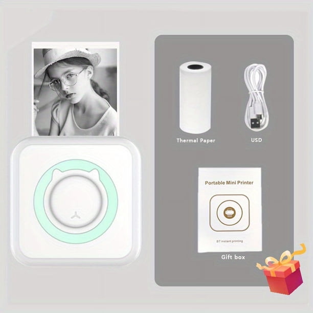 Pocket Label Thermal Printer Portable Mini Wirelessly BT Connect 200dpi Photo 57 Mm Memo List Printing Wireless Printer Clearly