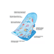 thumbnail image 3 of Silla de baño plegable para bebé con almohada y red flotante, celeste, 3 of 3