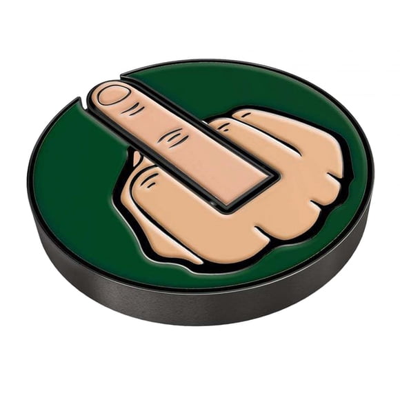 Marcador De Pelota De Golf Con Tema De Dedo Medio Para Hombres Y Mujeres, Accesorios De Golf De Colores Brillantes De Hierro, Marca De Pelota