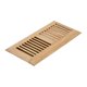 thumbnail image 1 of Floor Register Razo, madera de roble blanco, montaje en superficie de 10 x 25 cm, 1 of 4