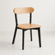 thumbnail image 1 of Silla Fresno de Madera - Negra, 1 of 7