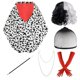 thumbnail image 1 of Disfraz QAQ-COSPLAY Cruella Deville Mujer - Set de 6 Piezas, 1 of 8