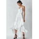 thumbnail image 3 of Saronite Vestido Casual con Tirantes Ajustables, Brillante y Volantes, Color Blanco (para Mujer), 3 of 5