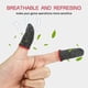 thumbnail image 2 of Juego de 10 fundas para dedos para juegos móviles, fundas para pulgar, resistentes al sudor, transpirables, sin costuras, para pantalla táctil, de fibra plateada, para juegos móviles PUBG., 2 of 7