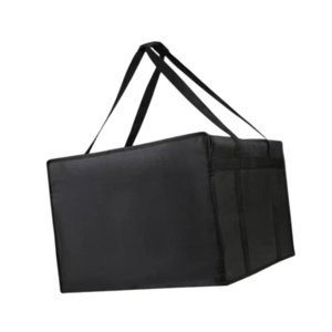 Bothyi - Bolsa De Entrega Aislada, Bolso De Mano, Bolsa Térmica Fresca Para Viajes De Campamento (Negro)