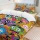 thumbnail image 2 of Teen Titans Go Cartoon Bedding Sets Ultra Soft Skin-Friendly Duvet Cover 3 Piece, Cute Comforter Cover Bed Set for Boys Girls Kids, 2 of 5